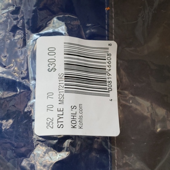 Sonoma Goods For Life® 7" Full Elastic-Waistband Swim Trunks in Blue/Gray XXL - Picture 3 of 5